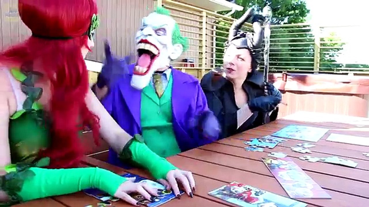 Baby Frozen Elsa vs CRYING BABY Maleficent! w/ Spiderman Joker Spidergirl Paw Patrol Toys