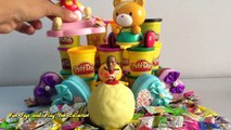 Play Doh - Surprise Eggs - The man football cartoon and Bears Tom , Heart box, [Play Doh Toys]