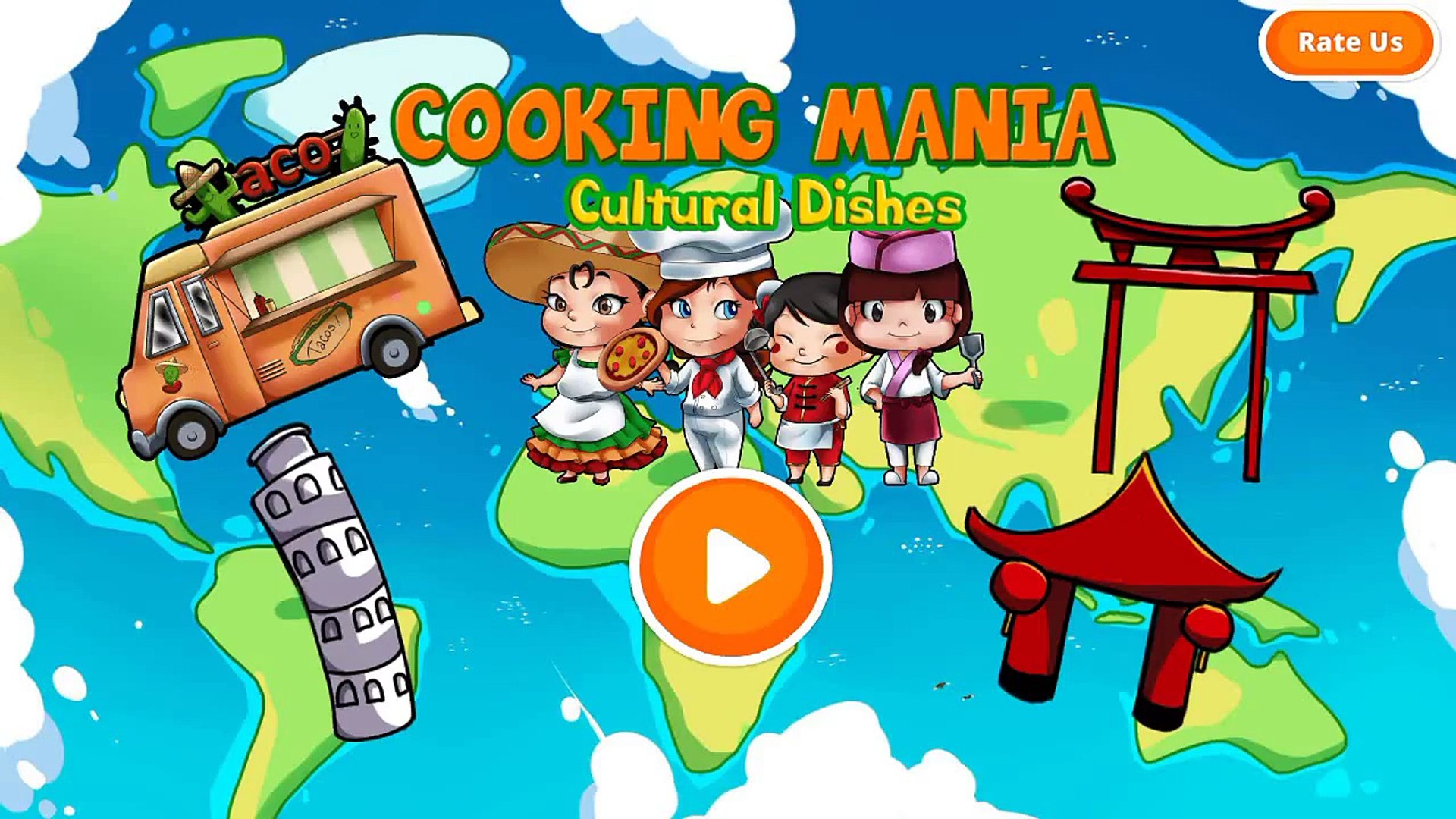 Cooking mania Cultural dishes Tuto Toons Gameplay FREE GAME Video ios app