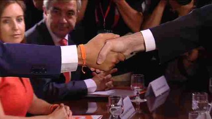 Cena en Moncloa de Rajoy y Rivera junto a equipos negociadores