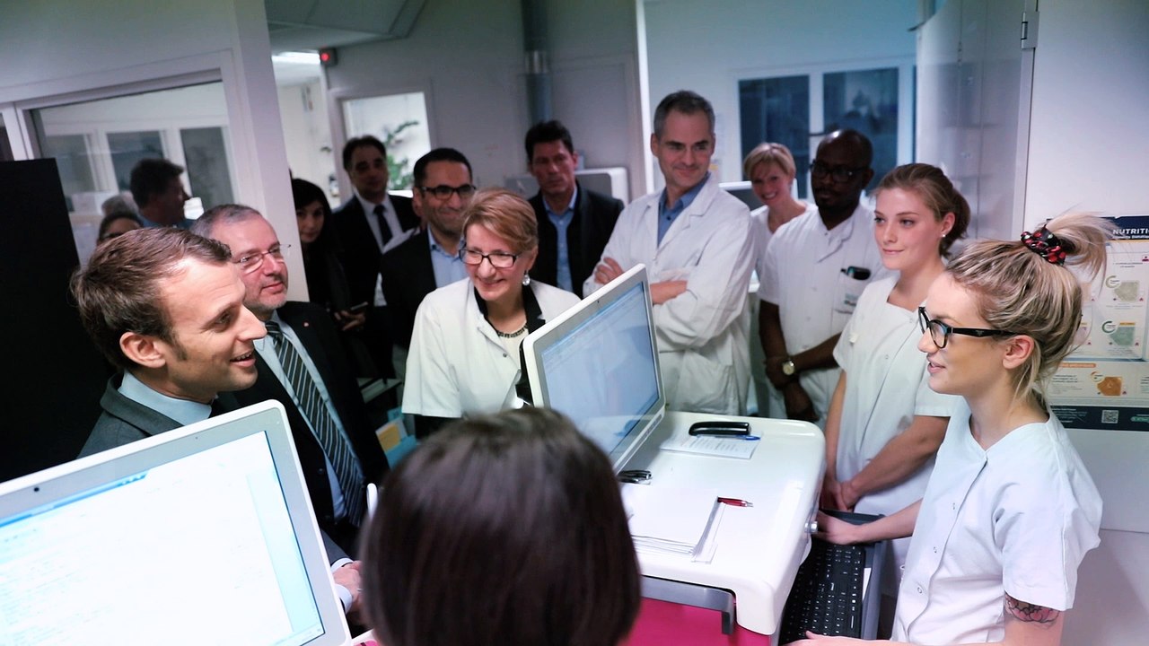 Emmanuel Macron en visite à Nevers
