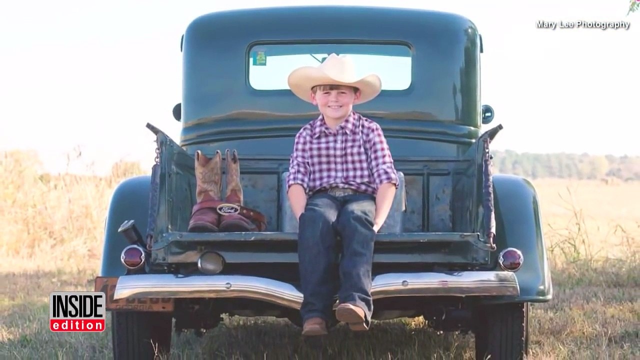 8-Year-Old Boy Honors Late Father By Including Him As Ghost In Birthday Photos-Q8JvCzBzLc4