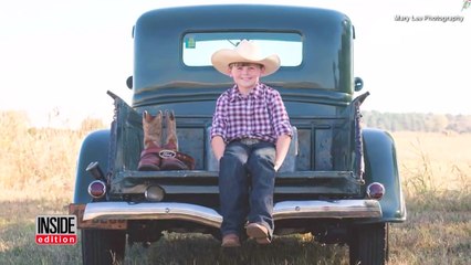 8-Year-Old Boy Honors Late Father By Including Him As Ghost In Birthday Photos-Q8JvCzBzLc4