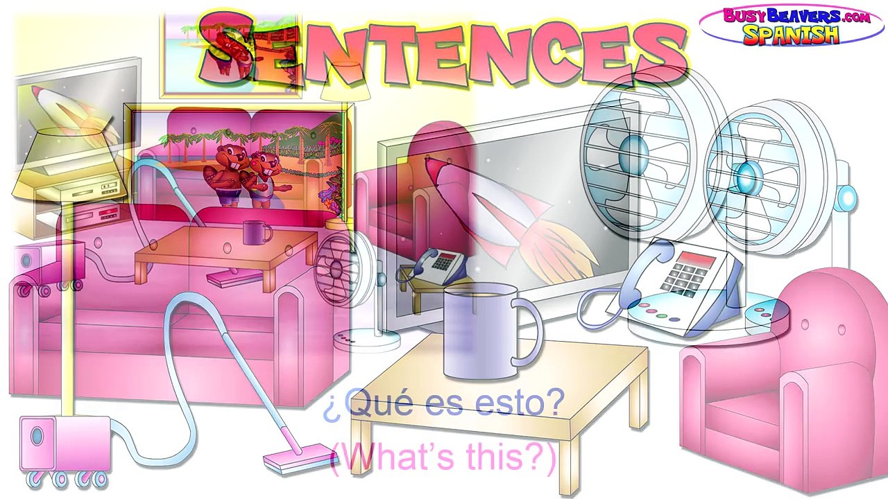 “In the Living Room” (Spanish Lesson 13) CLIP – House Vocabulary, Spanish Learning Video, Sala-sp5FCjtpu98