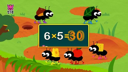 구구단 6단 _ 6씩 뛰어 세기 _ 구구단 동요 _ 핑크퐁! 인기동요-I0Cy7V9dzdQ