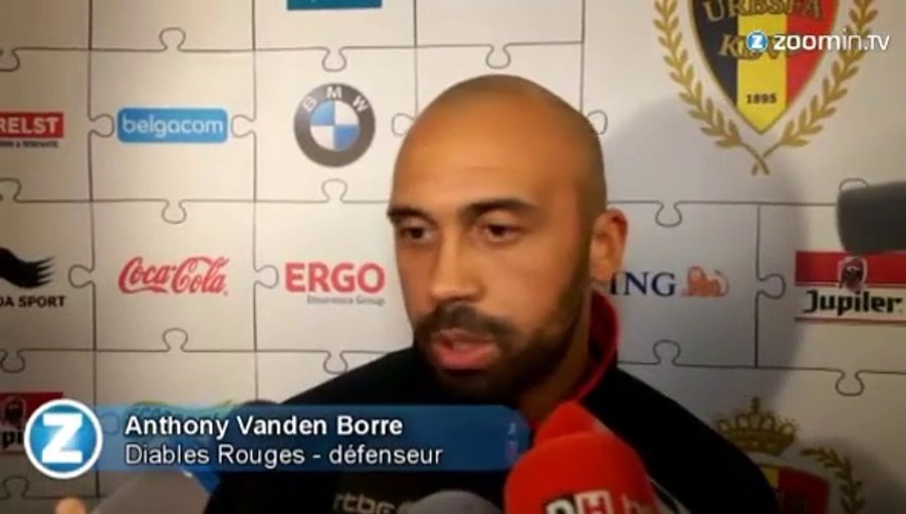 Anthony  Vanden Borre avec les Diables