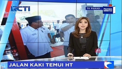 Jalan Kaki Sukabumi-Jakarta, Agus Temui Hary Tanoe