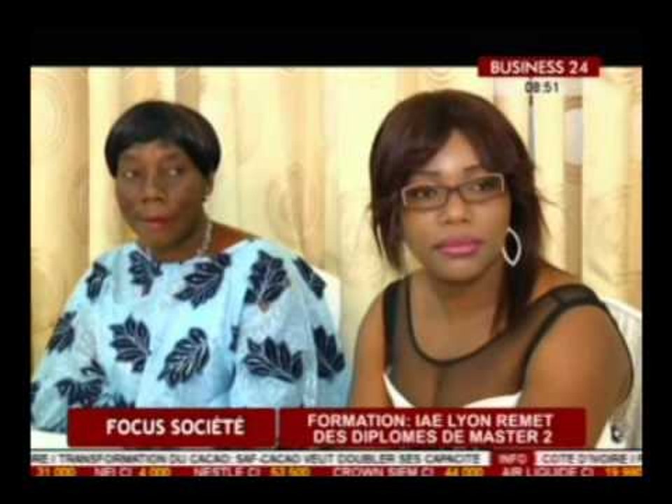 Business 24 / Focus Société -  Formation : IAE Lyon remet des diplomes de master2