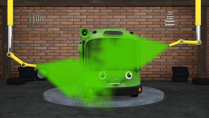 Learn Colors with Ten Little Color Buses - Colours for Kids to Learn - Learning Videos