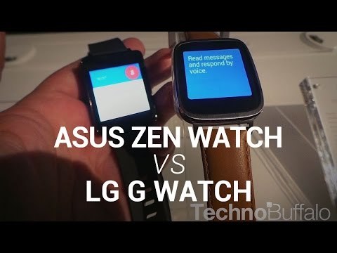 Asus ZenWatch vs. LG G Watch Hands-On Comparison