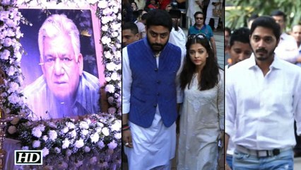 Bollywood at OM PURI's prayer meet | Watch Video