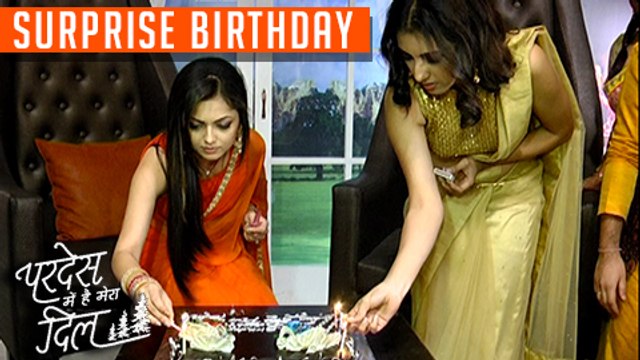 Drashti Dhami SURPRISE BIRTHDAY Celebration On Set Pardes Mein Hai Mera Dil