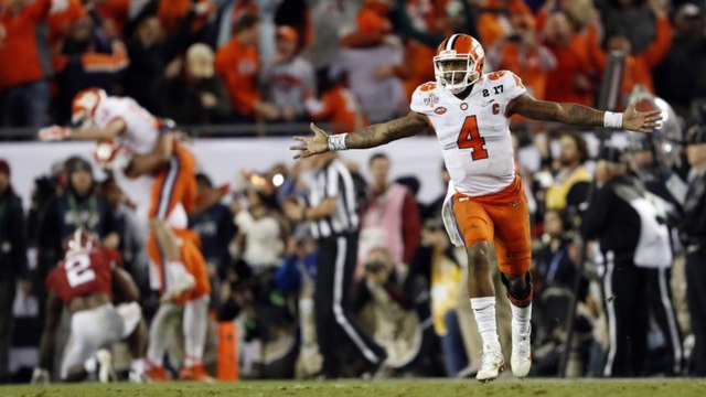 Clemson celebrates national college football championship win