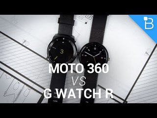 LG G Watch R vs Motorola Moto 360!