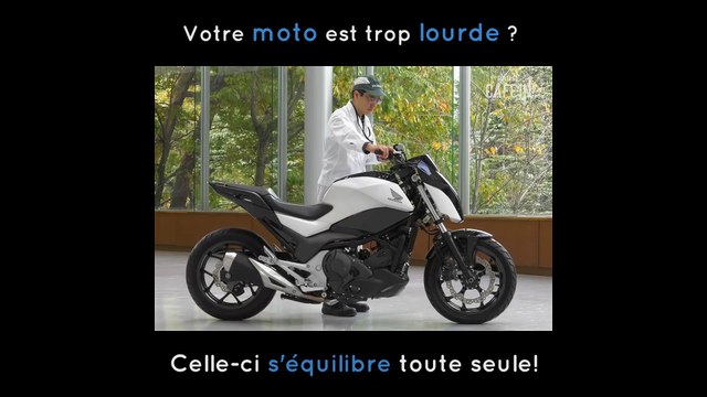 Une moto qui tient en équilibre