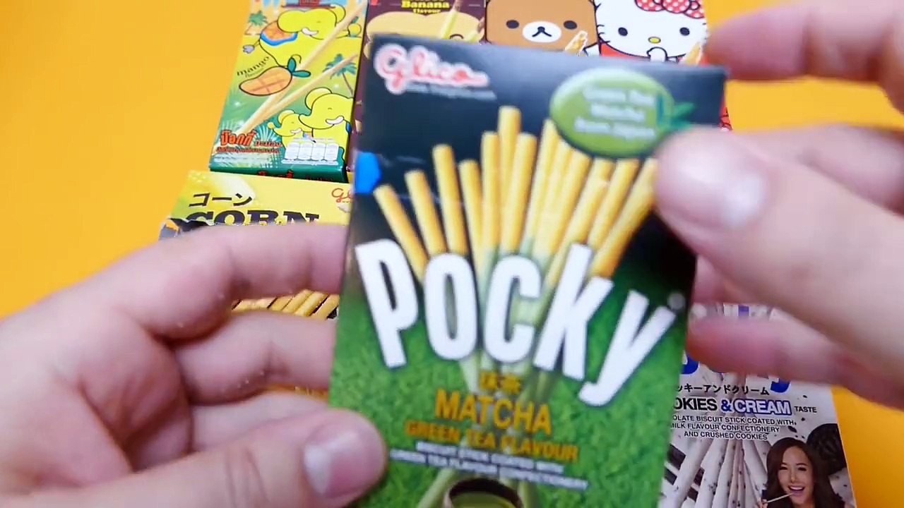 Rilakkuma, Hello Kitty & Pocky Corn, Green Tea & Cookies & Cream Sticks-3_fUVsWp