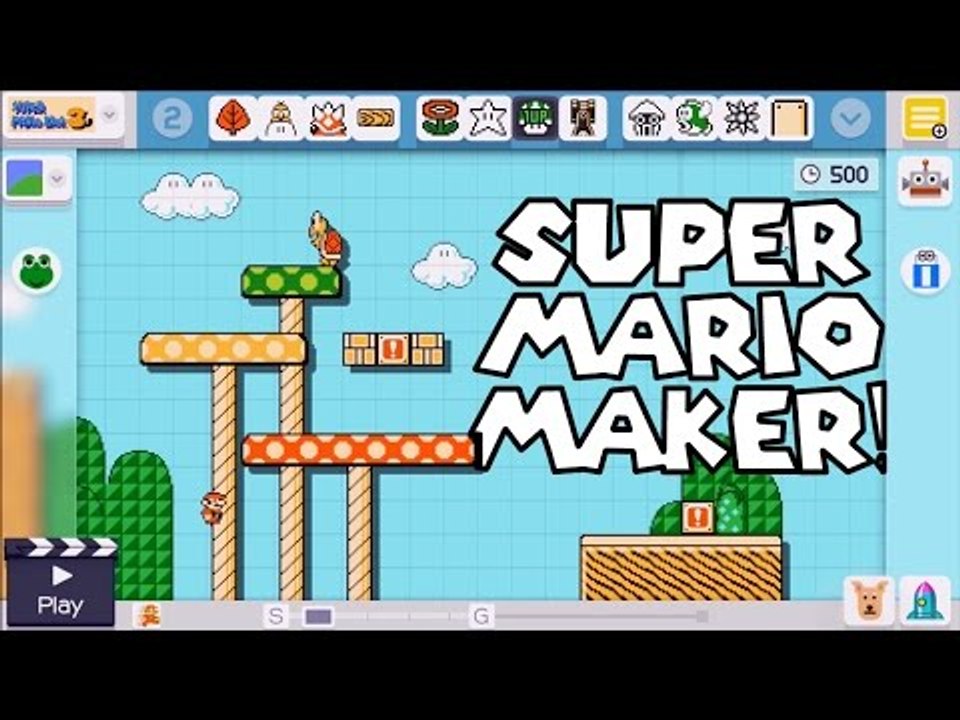 Super Mario Maker: How to create a course!