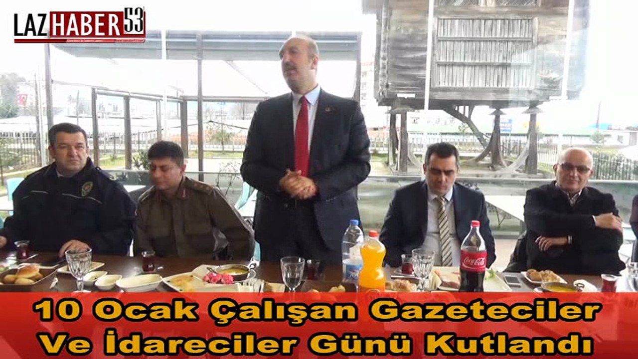 10 Ocak Çalışan Gazeteciler ve İdareciler Günü Kutlama Yemeği