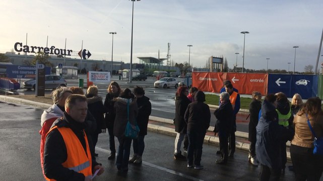 Les salariés de Carrefour en grève