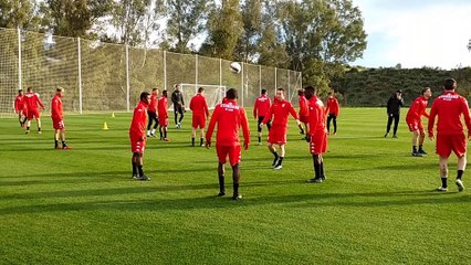 Explosivité et travail offensif pour le Standard en stage en Espagne