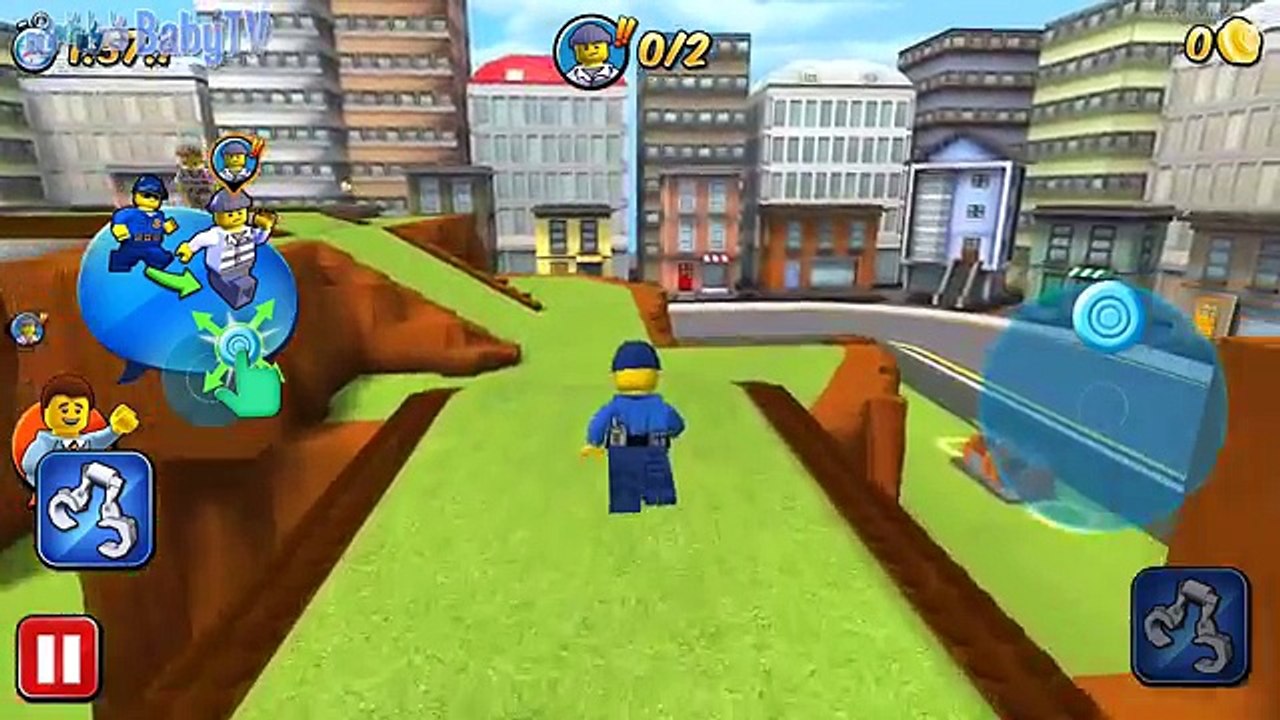LEGO City My City. Cartoons about Lego Police and bandits. Lego Police. Chase. Like BabyTV