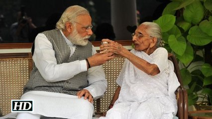 Modi skips yoga to meet mother