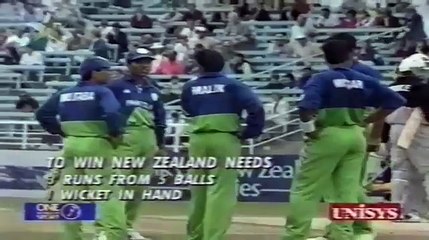 Waqar Younis Super Last Over vs New Zealand 1994 _ 3 runs to win off 6 balls