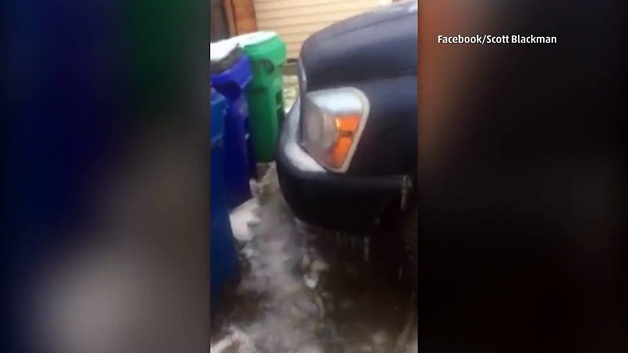 Frozen Car in Oregon