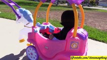 Family Toy Channel - Little Tikes Princess Carriage Ride-On Playtime with Marxlen at the Pa