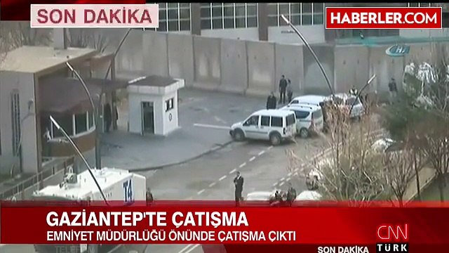 Gaziantep Emniyet'i Önünde Çatışma! Canlı Bomba İçeri Girmeye Çalıştı