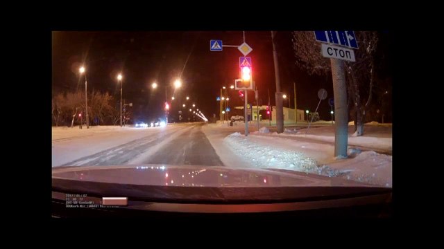 Kar üzerinde yarış kazayla sonuçlandı