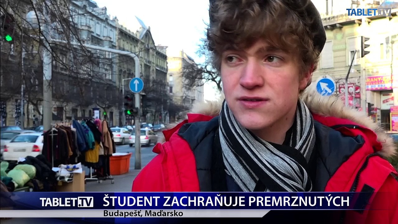 Maďarský študent zachraňuje životy kabátmi