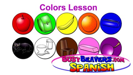 “Colors Lesson” (Spanish Lesson 05) CLIP - Teach Colour Names, Baby Spanish Words, Español Colores-OktvrZtDnJk