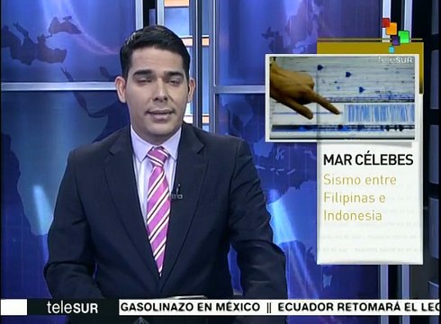 Registran sismo de 7.3 grados entre Indonesia y Filipinas