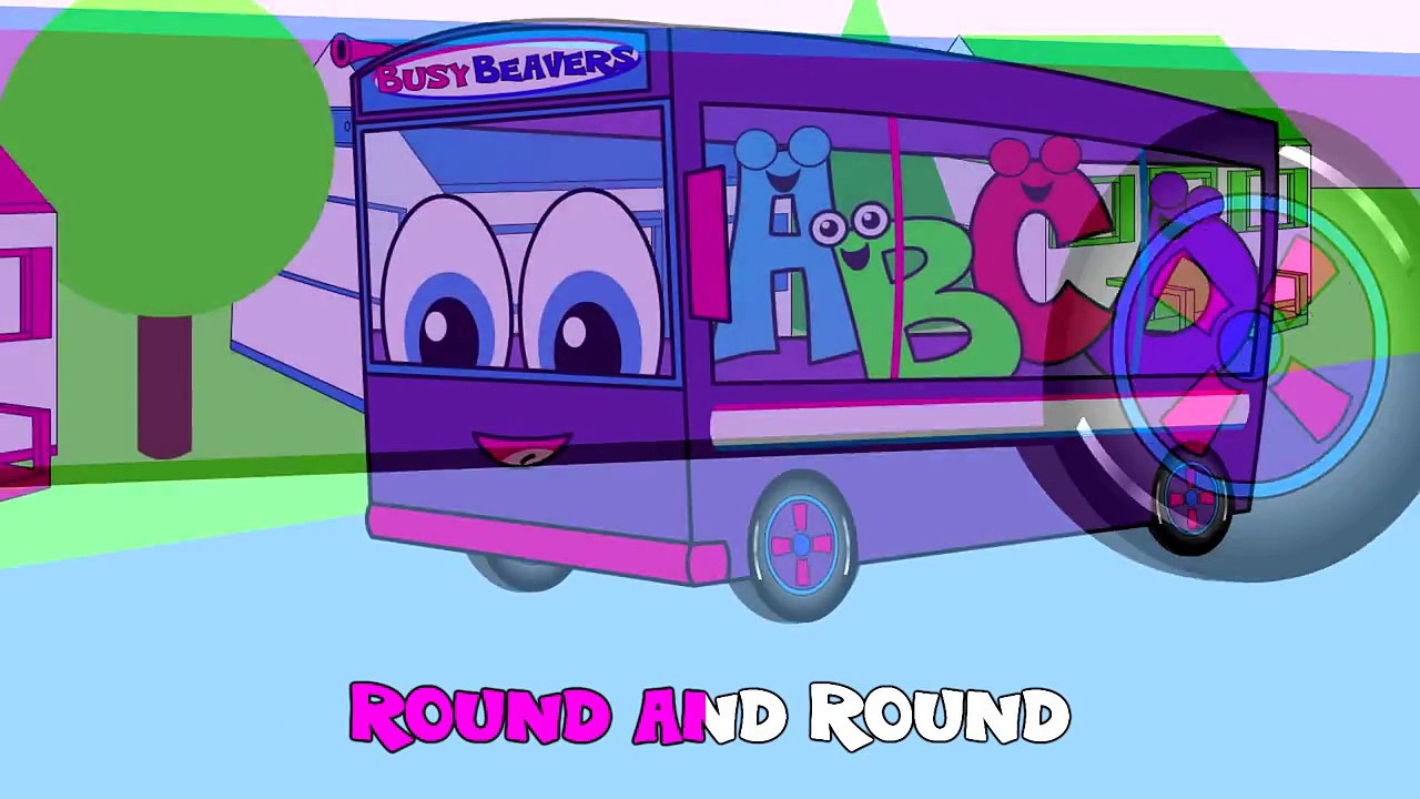 'The Wheels On The Bus' _ Purple Bus Version _ Kids Nursery Rhymes _ Children's Learning Songs-SzzPc9d0epc