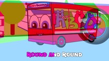 'The Wheels On The Bus' _ Red Bus Version _ Nursery Rhymes _ Kids Children Kindergarten Song-3B0HkaMIXXI
