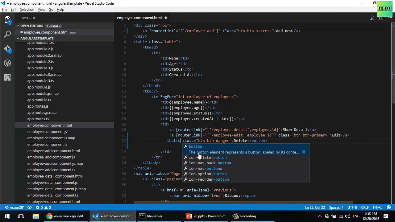 Angular 2 căn bản - Bài 28  Phương thức DELETE trong Http