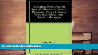 Kindle eBooks  Allocating Resources for Special Educational Needs Provision: Policy Options for