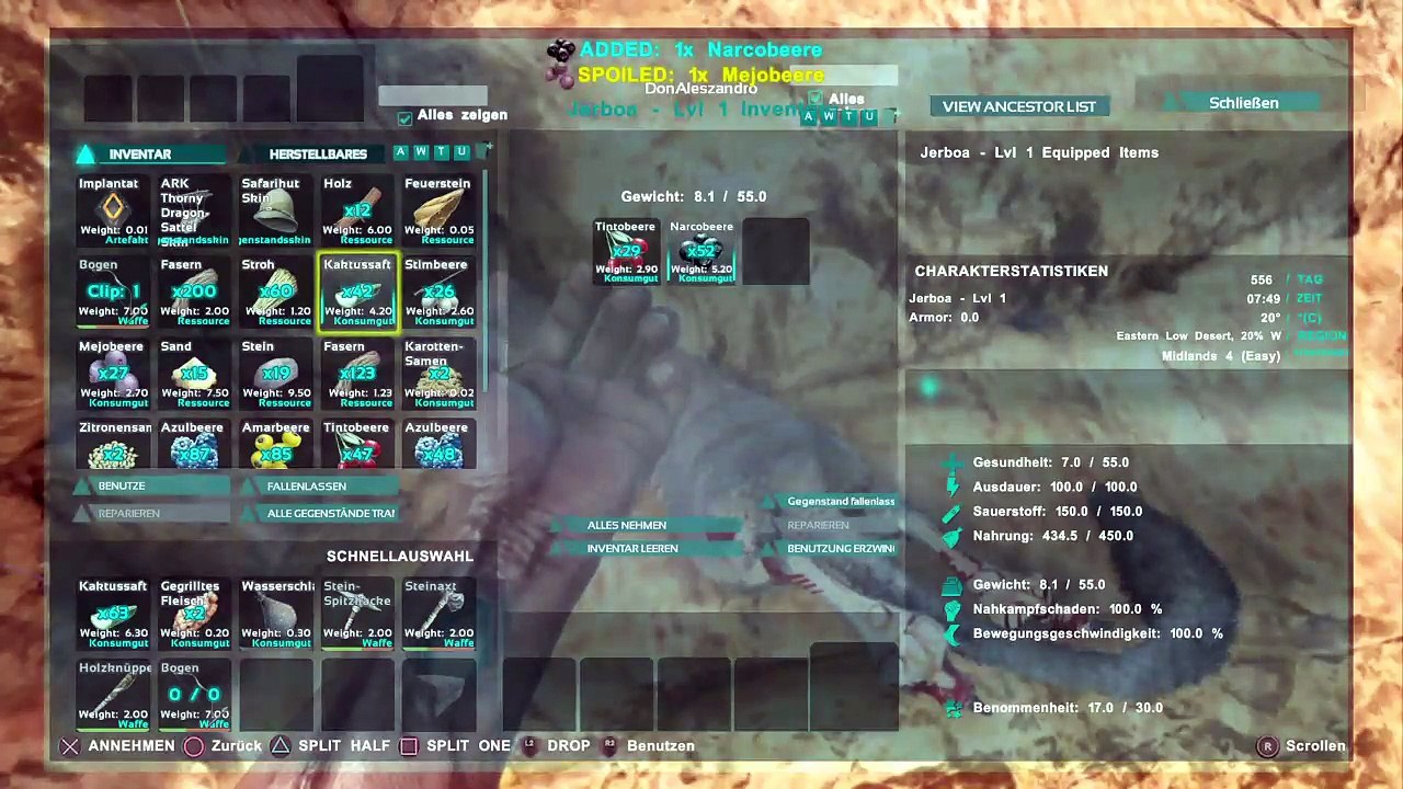 DonAleszandro's ARK Survival Evolved : ««-Don Rambo der Überlebende Berserker-»» (716)