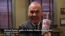 Michael Keaton, gaffe ai Golden Globes diventa virale