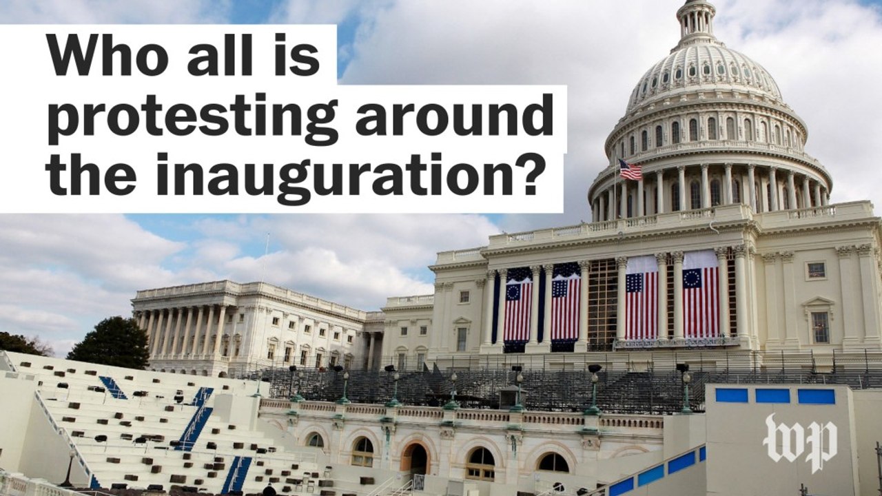 Who all is protesting around the inauguration?