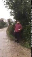 Tyson Fury attempts to jump a gate