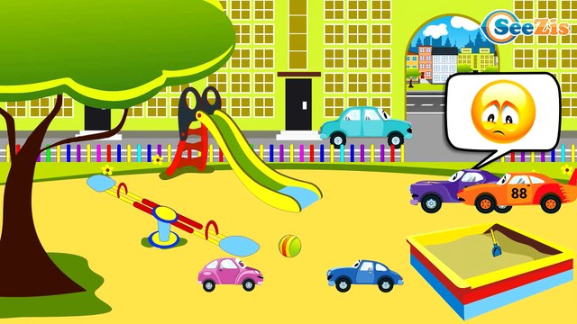 Eğitici çizgi film - Sarı Ekskavatör ve Kamyon - İş makineleri - Akıllı Arabalar - Türkçe İzle