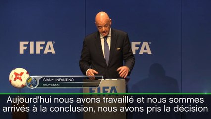 CdM à 48 - Infantino : "Une chance de rêver pour de nombreux pays"