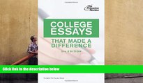 Kindle eBooks  College Essays That Made a Difference, 5th Edition (College Admissions Guides) READ