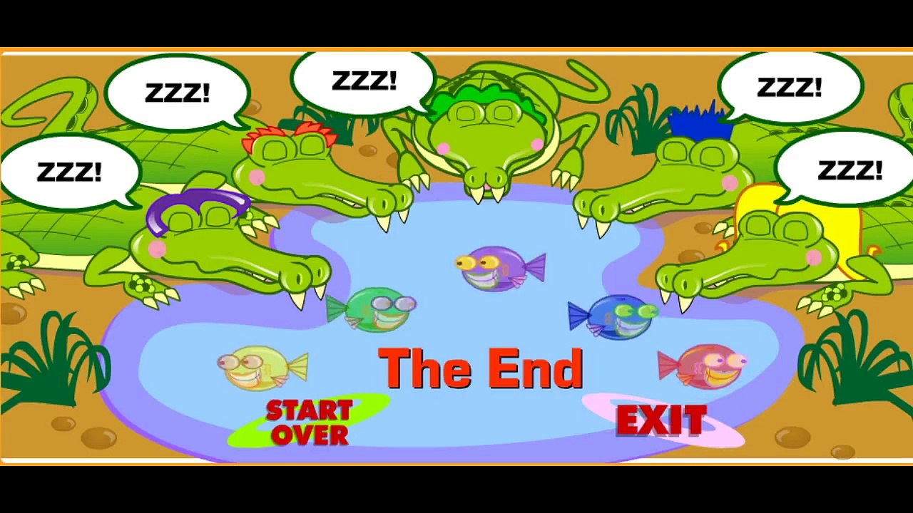 Learn Colors with Color Fishes For Children, Teach Colours, Baby Kids Learning Videos  crocodiles