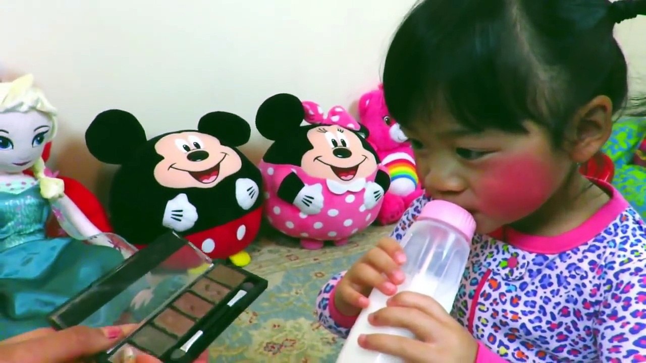 Bad Baby Puppy & Kitty MAKEUP CHALLENGE FAIL Victoria vs Annabelle Gross Hidden Egg Toy Freak Daddy