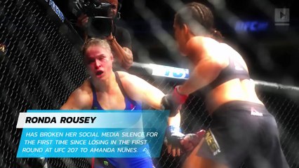 Ronda Rousey breaks social media silence