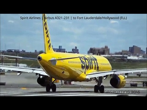 18 Minutes Plane Spotting - New York LaGuardia Airport (LGA).mp4 2016