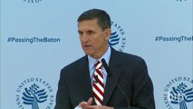 Flynn says Trump administration wants 'peace through strength'